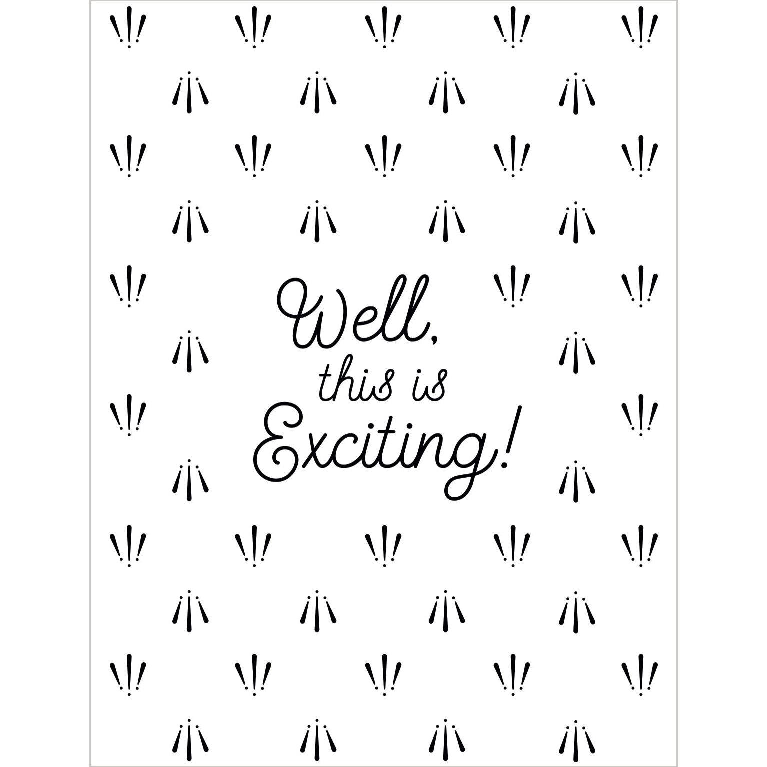 Congrats - Well This Is Exciting Card - Gia Graham - Cardmore